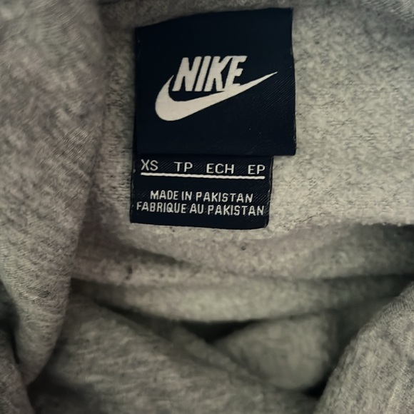 NIKE HOODIE WITH ROSE GOLD SWOOSH - Picture 2 of 2